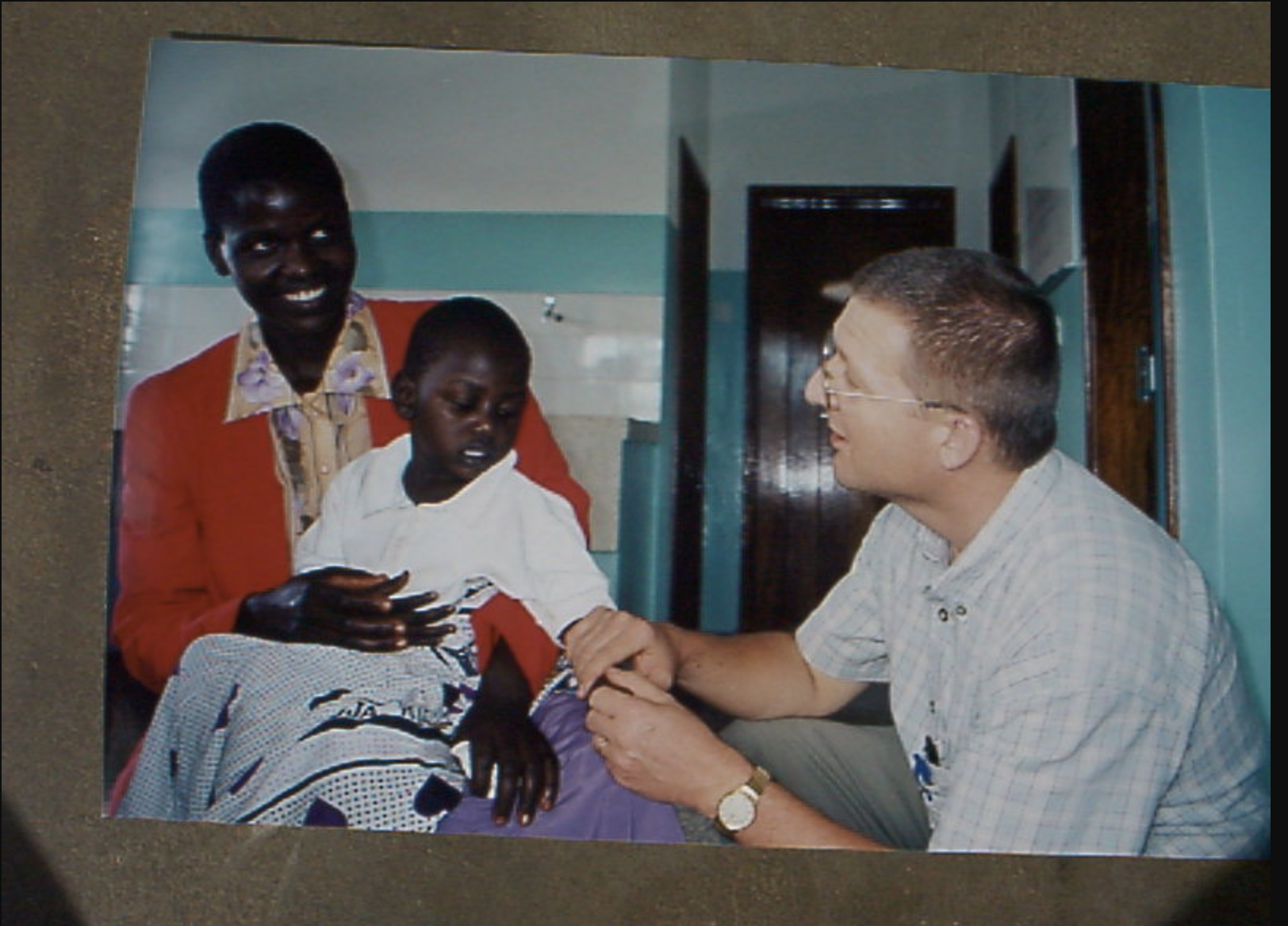 Ben Warf serving in Uganda, circa 2001